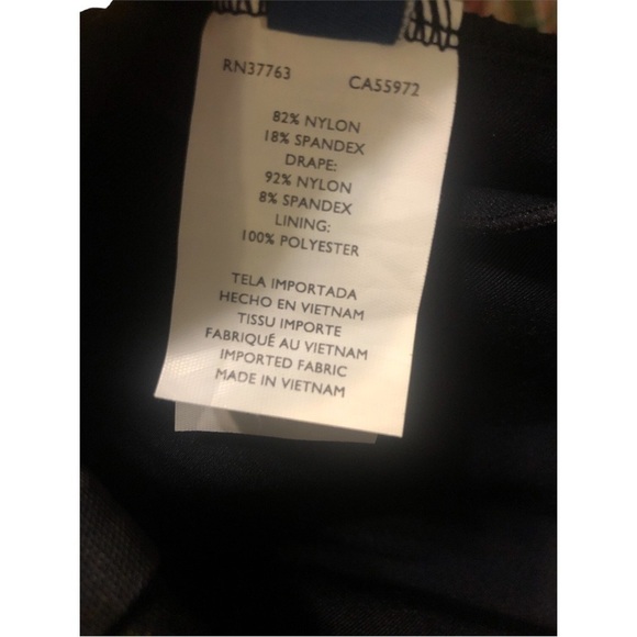 Jantzen Black Ruched Center Adj. Straps Plus Sized NWT One-piece Swimsuit Sz.16W - Picture 10 of 11